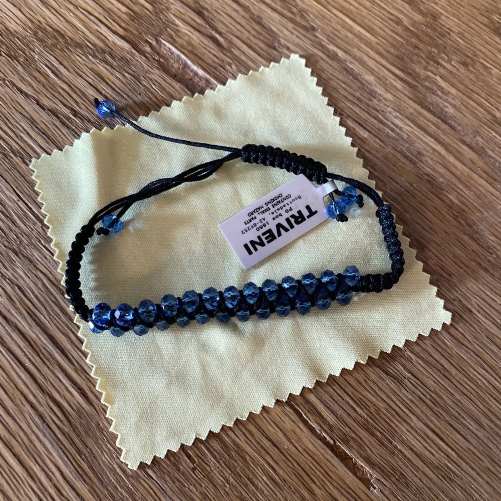 Triveni Blue Beaded Bracelet